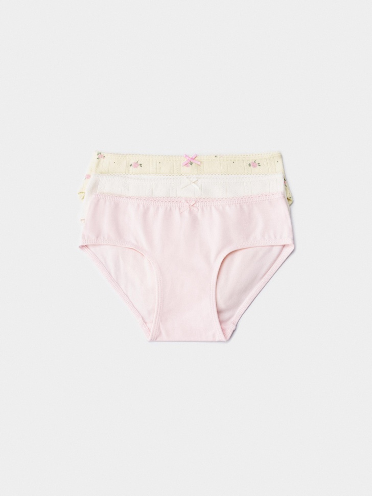 Набор из 3 трусов-слипов для девочек, разноцветный, арт. 50457