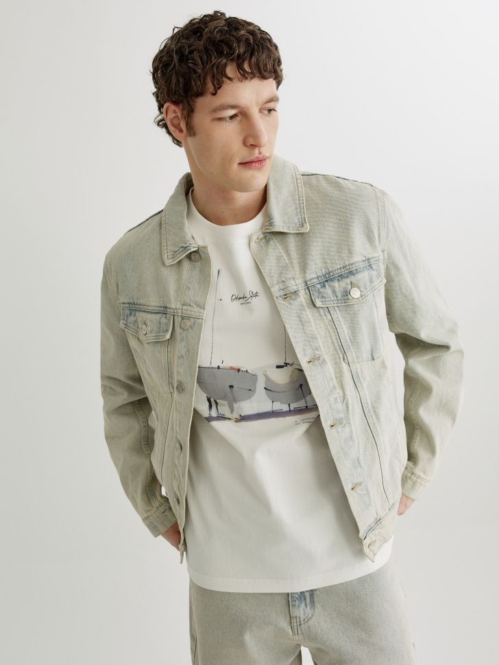 Джинсовая куртка SELA ART PEOPLE, голубой, арт. 44974