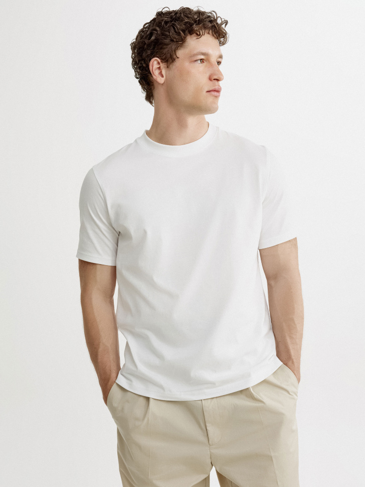 Футболка SELA Питер прямого кроя, белый, арт. 52382