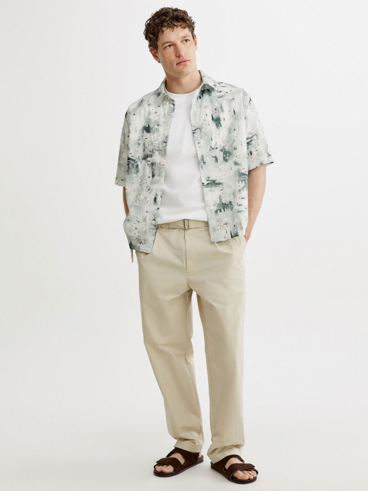 футболка питер прямого кроя от бренда sela вид слева