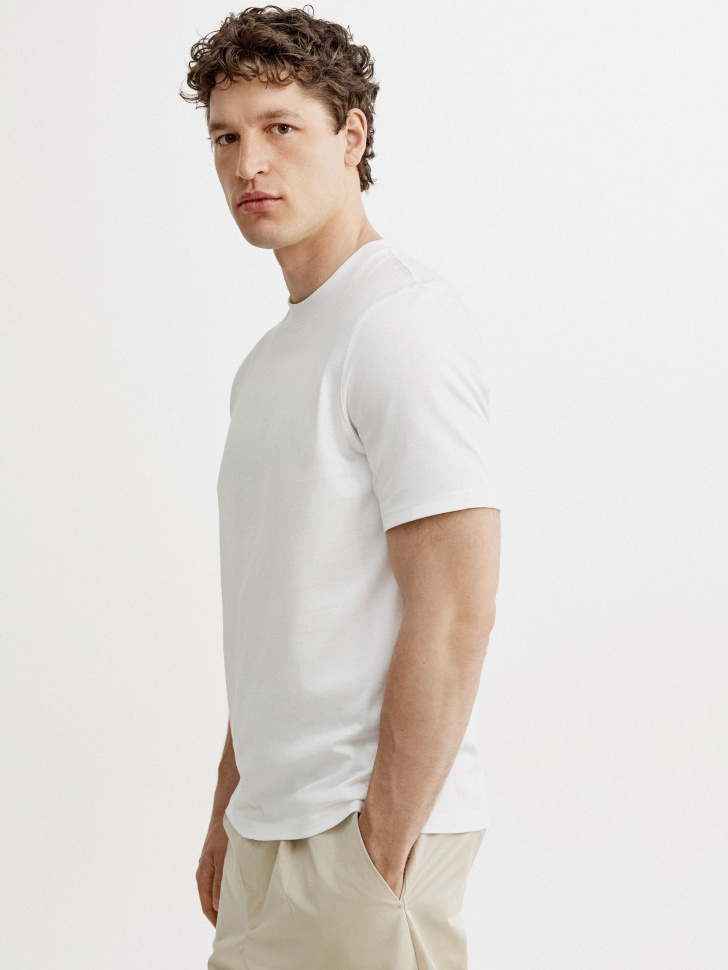 футболка питер прямого кроя из россии вид сбоку