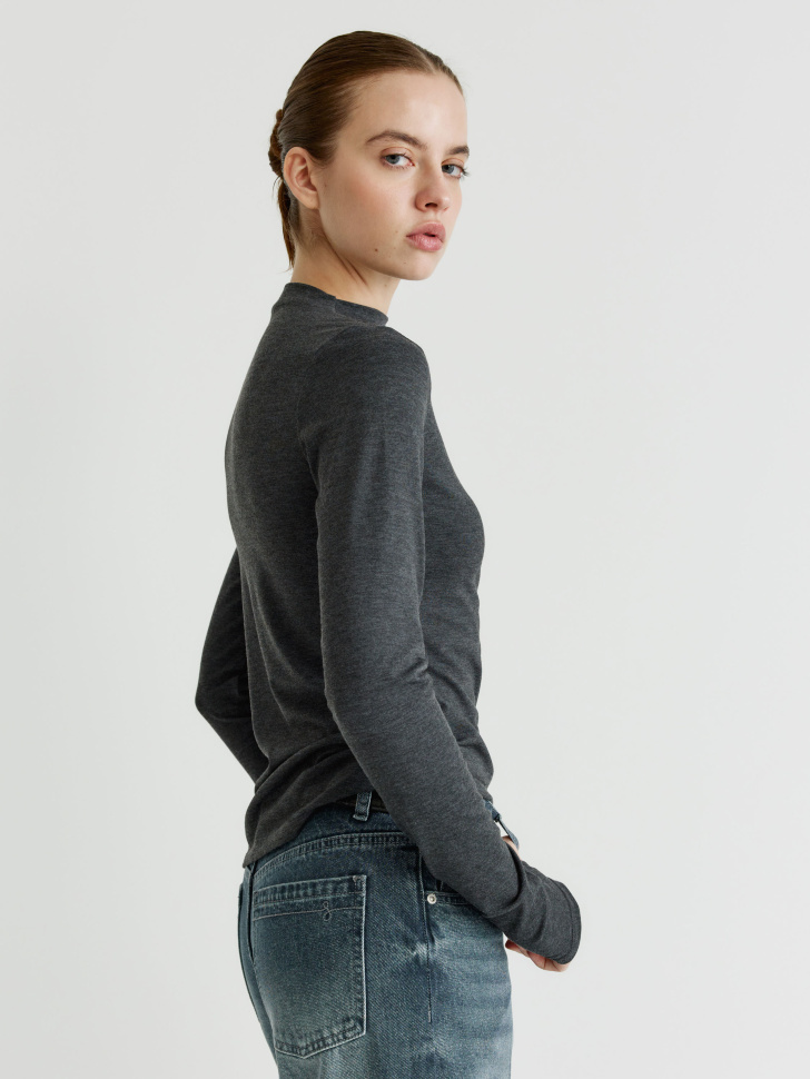 лонгслив с содержанием шелка и шерсти 4610517272799 с промокодом