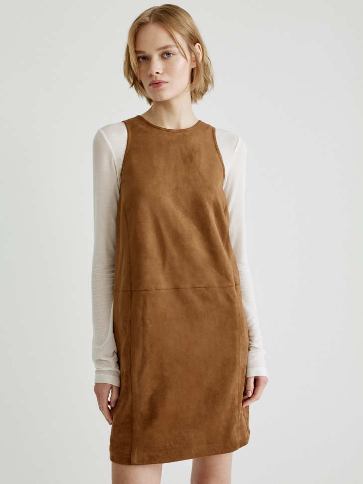 свободное платье из искусственной замши 4680798564487 купить с доставкой