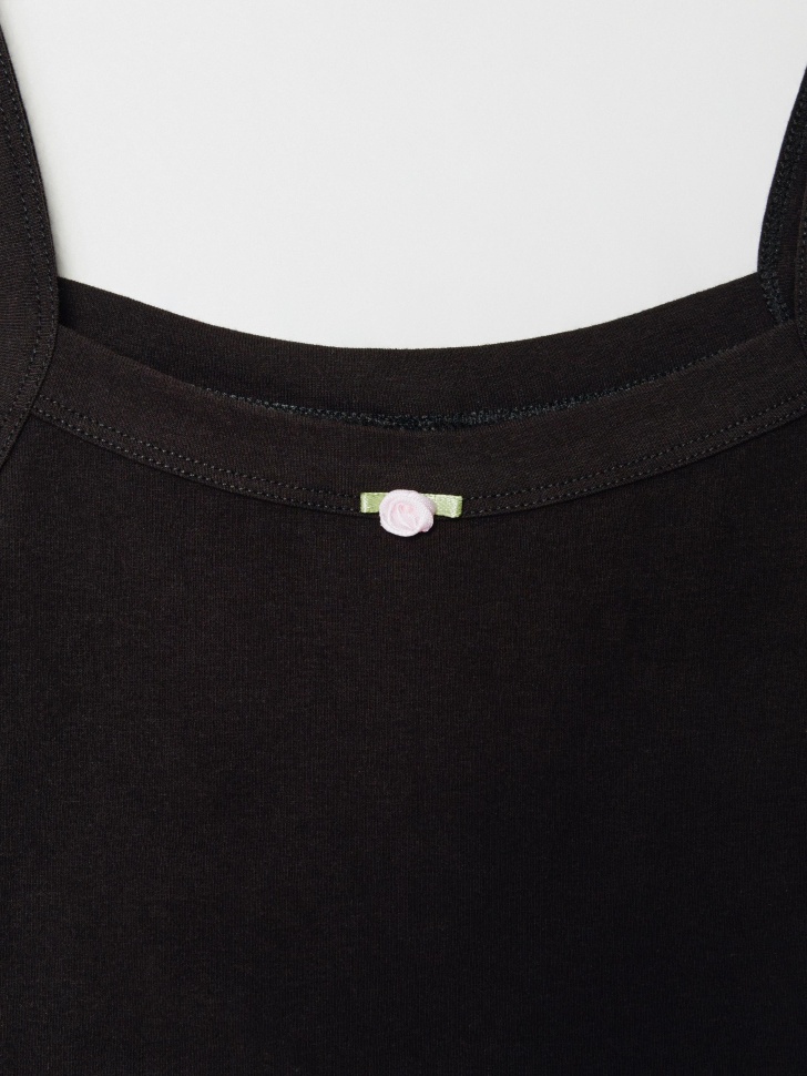 укороченный топ с декором для девочек 4610517091901 в интернет магазине