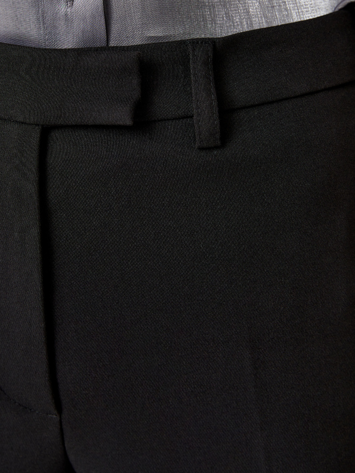 Классические брюки с разрезами (черный, M) sela 4680129201678 - фото 5
