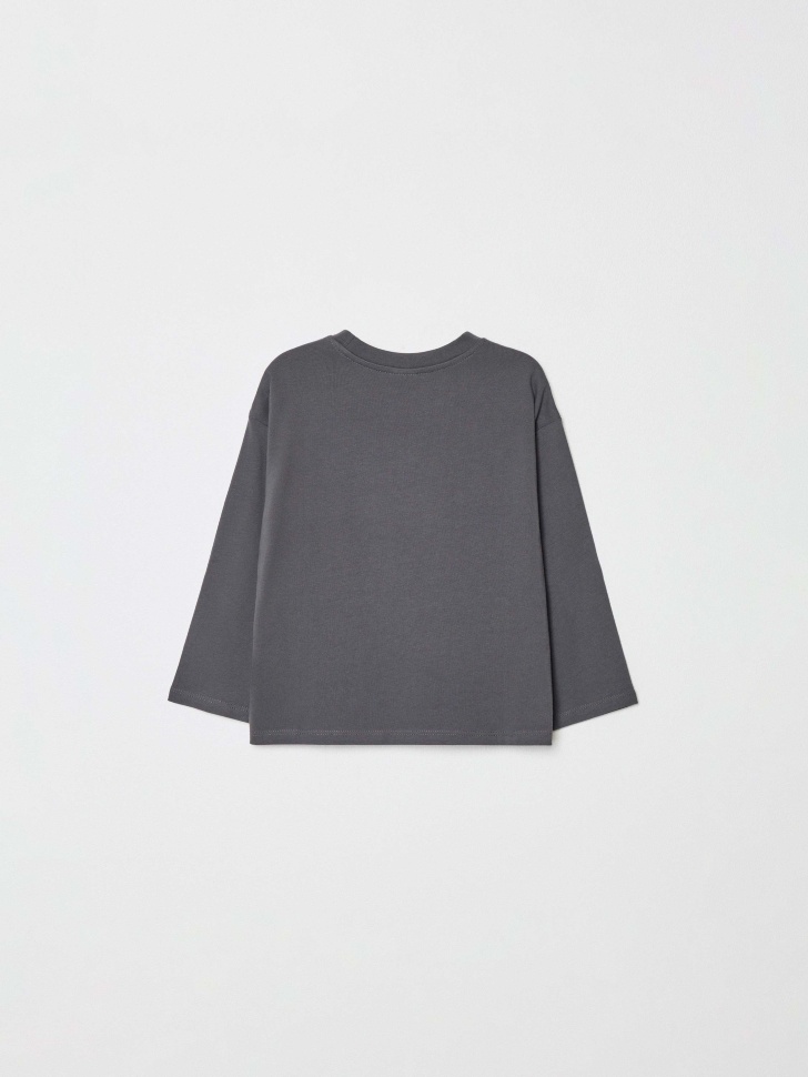 лонгслив для девочек с принтом  x смешарики от бренда sela вид слева