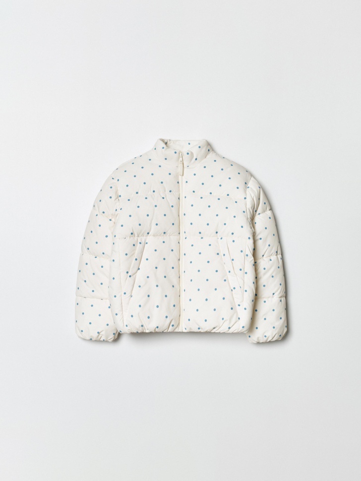 Куртка SELA дутая стеганая для девочек, разноцветный, арт. 35773