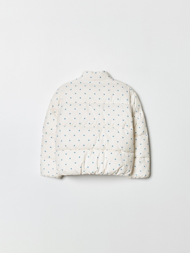 дутая стеганая куртка для девочек от бренда sela вид слева