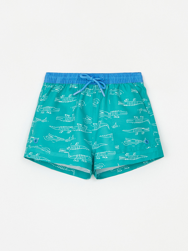 Пляжные шорты с принтом для мальчиков (принт, 92-98)