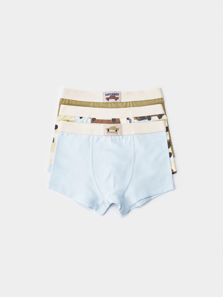 Набор из 3 трусов-боксеров SELA, разноцветный, арт. 51490