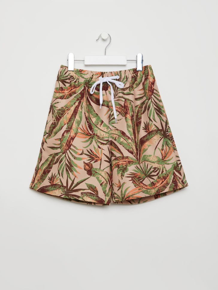 Пляжные шорты с тропическим принтом для мальчиков (зеленый, 146-152 (11-12 YEARS))