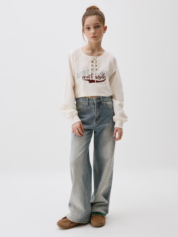 

Джинсы Wide Leg для девочек