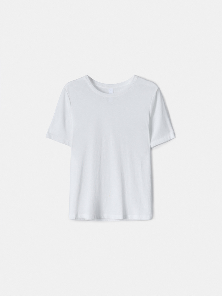 Футболка Sela из лиоцелла и хлопка, белый, арт. 52514