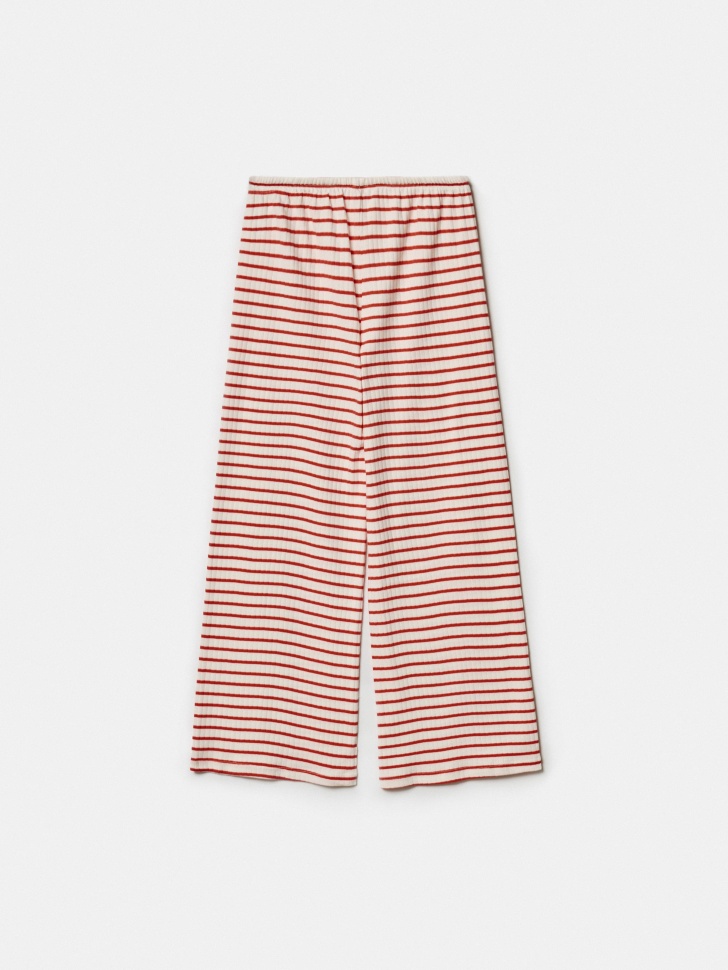 широкие брюки в полоску для девочек из россии вид сбоку