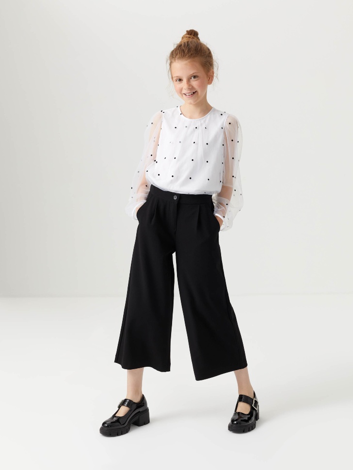 

Школьные брюки-кюлоты для девочек, Черный