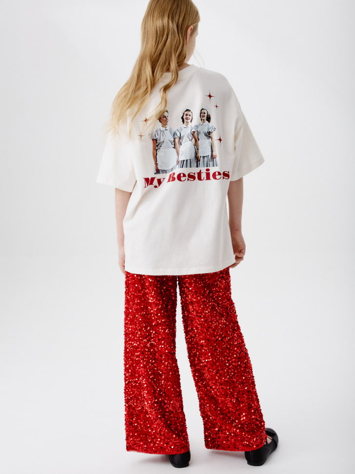 футболка оверсайз для девочек из коллекции  x мосфильм 4680798752921 по акции