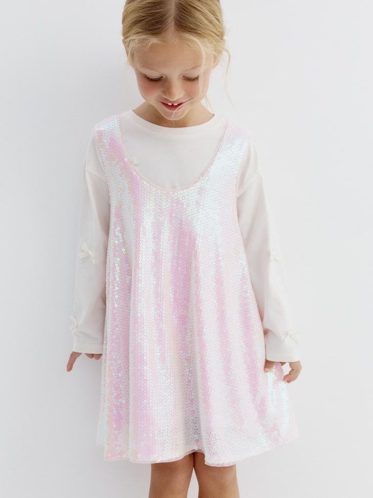 сарафан с пайетками для девочек 4610517038180 фотография