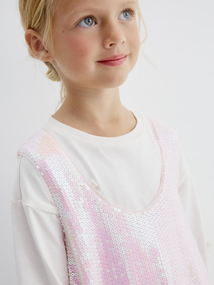 сарафан с пайетками для девочек 4610517038180 с промокодом