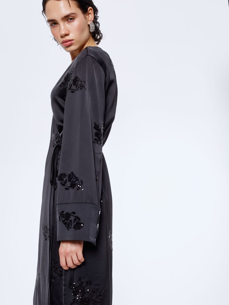 сатиновое платье миди с пайетками 4610517090874 купить с доставкой