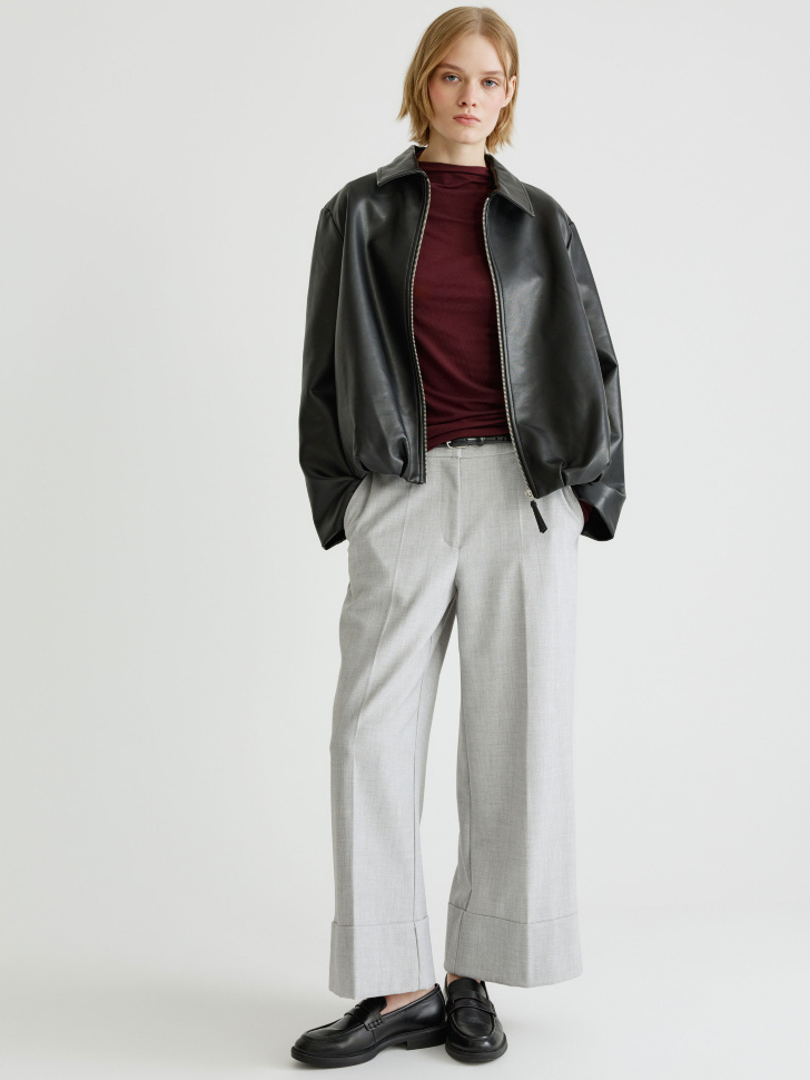 лонгслив с содержанием шелка и шерсти 4610517273000 по акции