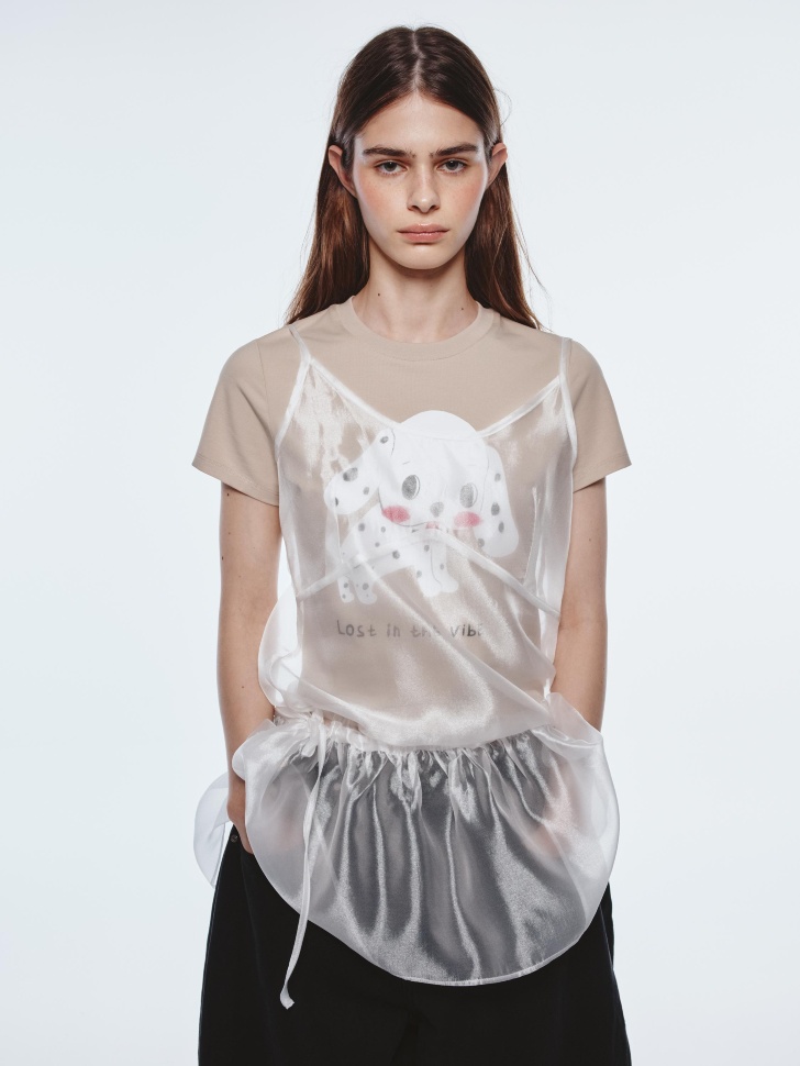 Топ с баской Sela Young, арт. 34155