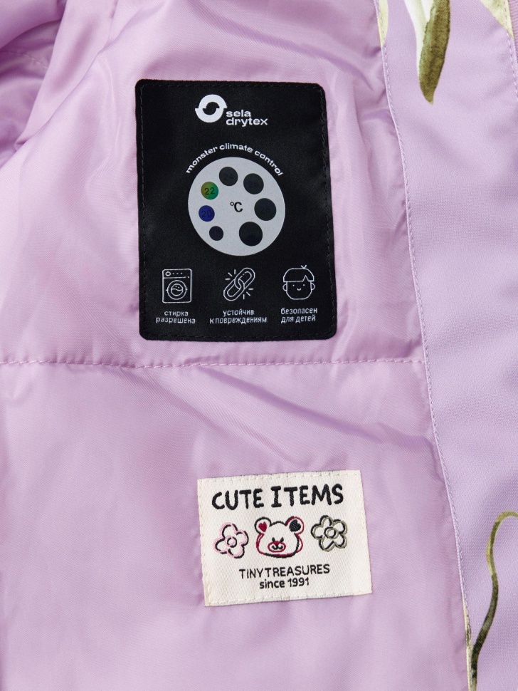 куртка из технологичной мембранной ткани drytex® для девочек из россии вид сбоку