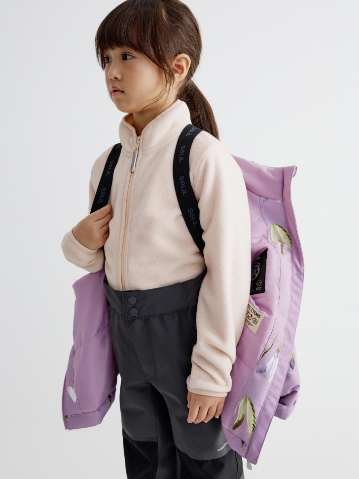 куртка из технологичной мембранной ткани drytex® для девочек универсального стиля с лицевой стороны