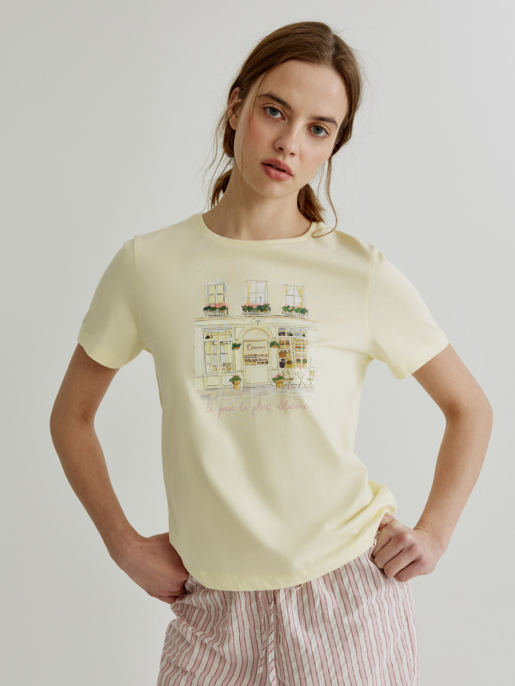 Футболка SELA домашняя с принтом, арт. 38755