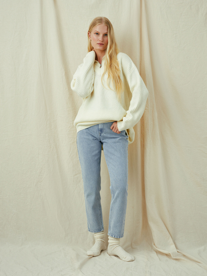 

Базовые джинсы Mom fit 1404, Синий