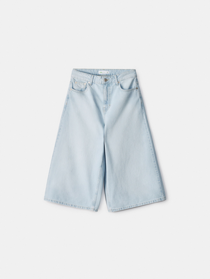 Джинсовые шорты бермуды Sela, голубой, арт. 55039