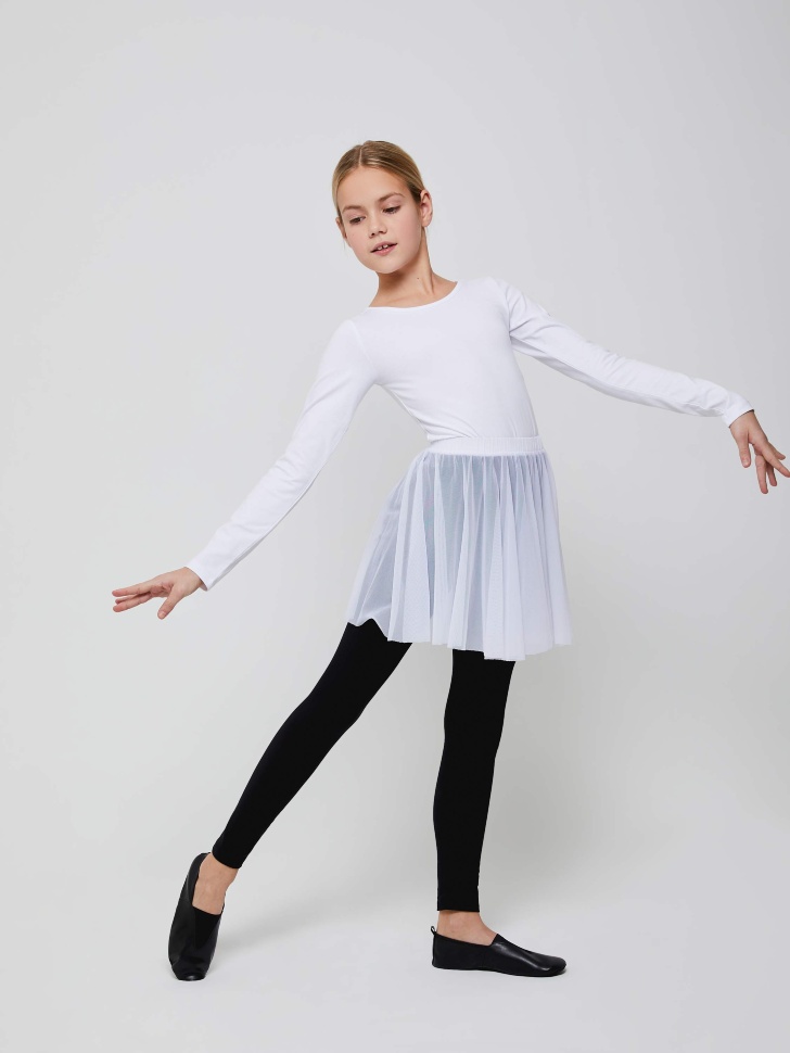 Балетная юбка из сетки для девочек (белый, 140/ 10-11 YEARS) от Sela