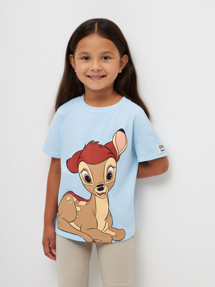 

Футболка с принтом Disney Bambi для девочек, Голубой