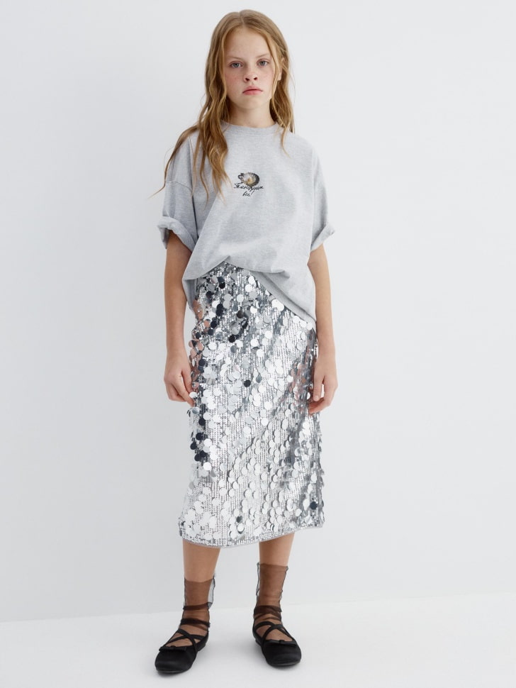 футболка оверсайз для девочек из коллекции  x мосфильм 4680798746524 по акции