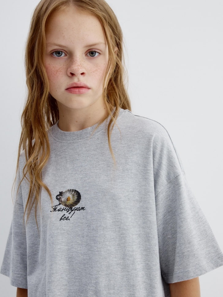 футболка оверсайз для девочек из коллекции  x мосфильм 4680798746524 с промокодом