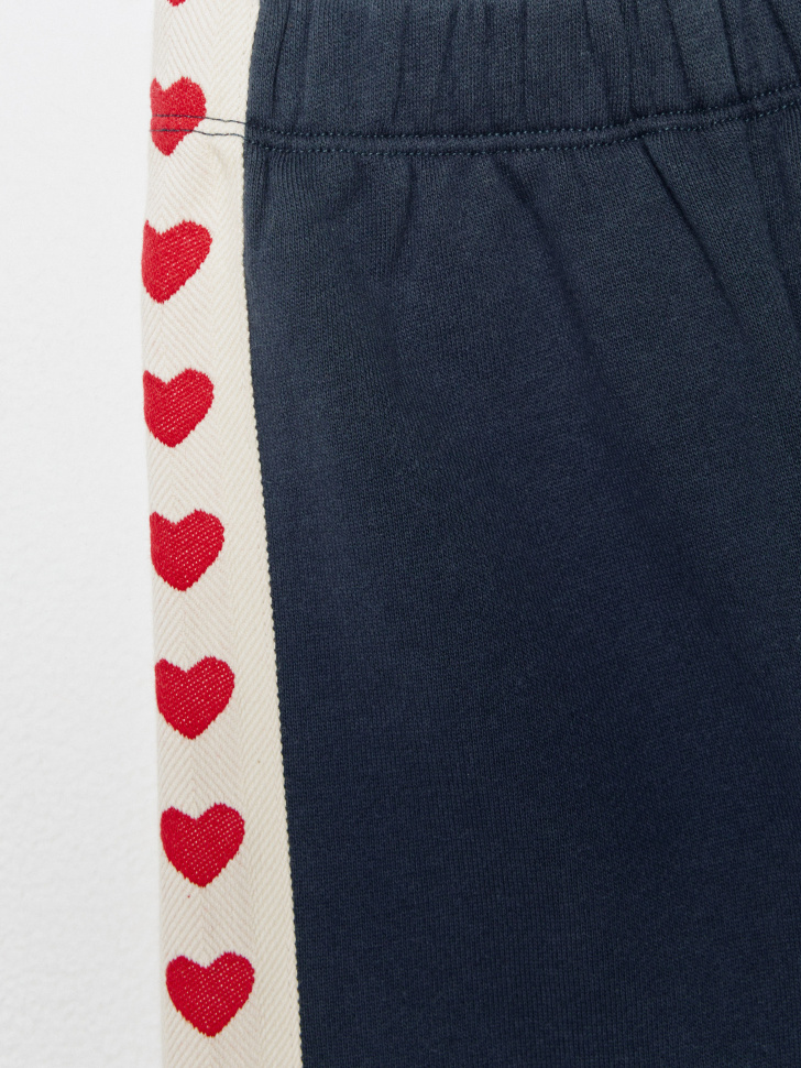 утепленные джоггеры с лампасами для малышей 4680798766805 по акции