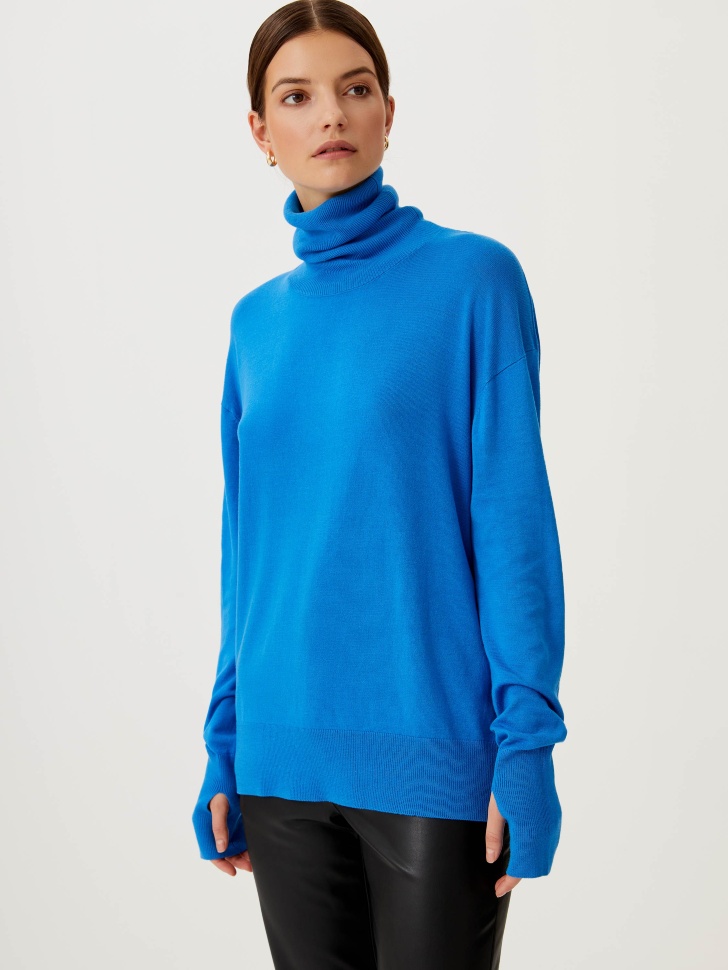 

Водолазка с воротником-балаклавой, Синий
