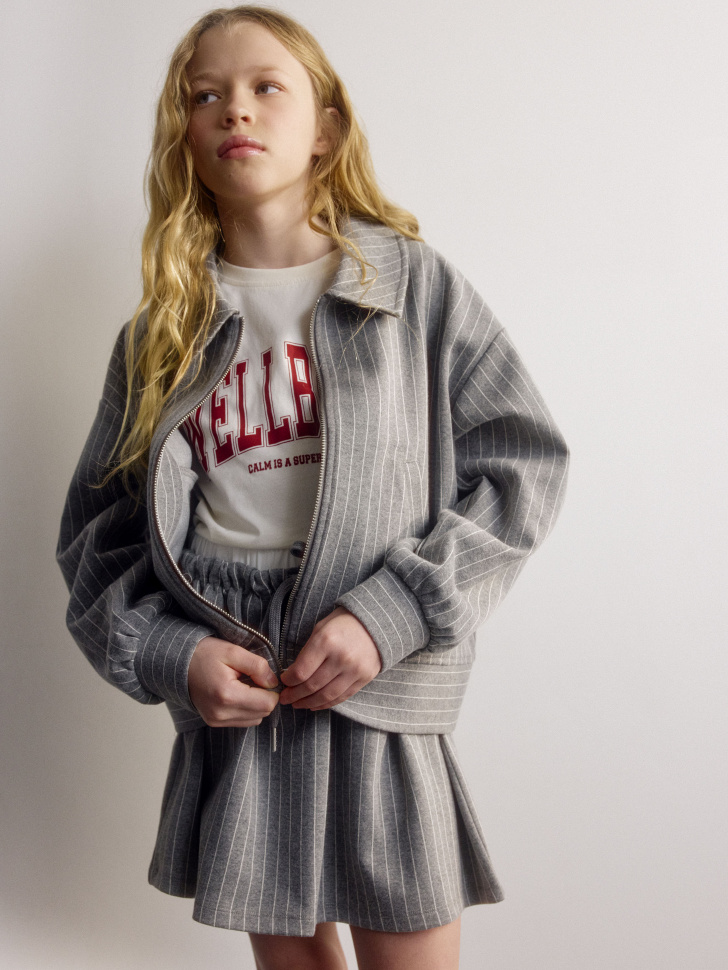 Трикотажный жакет Sela в полоску, арт. 34440