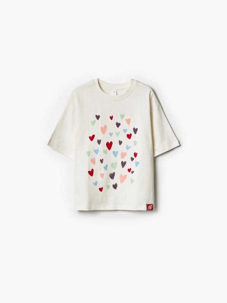 футболка оверсайз с принтом для девочек 4610517265869 фотография