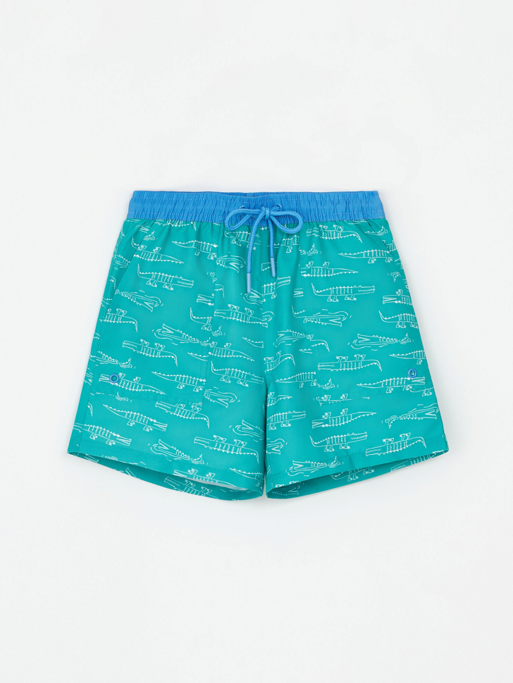 Пляжные шорты с принтом для мальчиков (принт, 158-164)