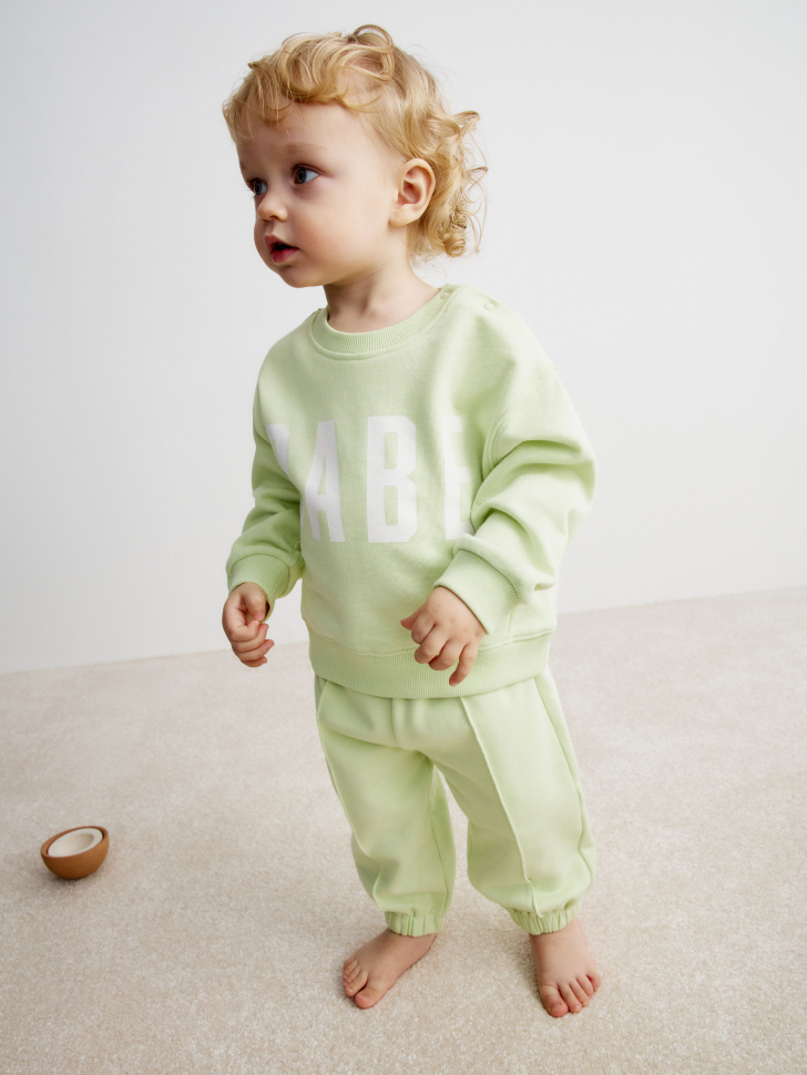 Джоггеры Sela для малышей, зеленый, арт. 40993