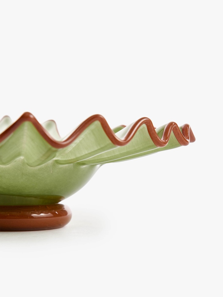 декоративное блюдо из стекла по цене 3599 руб вид справа