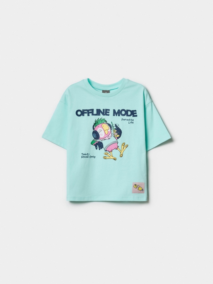 футболка оверсайз с принтом  x союзмультфильм детская по цене 999 руб вид справа