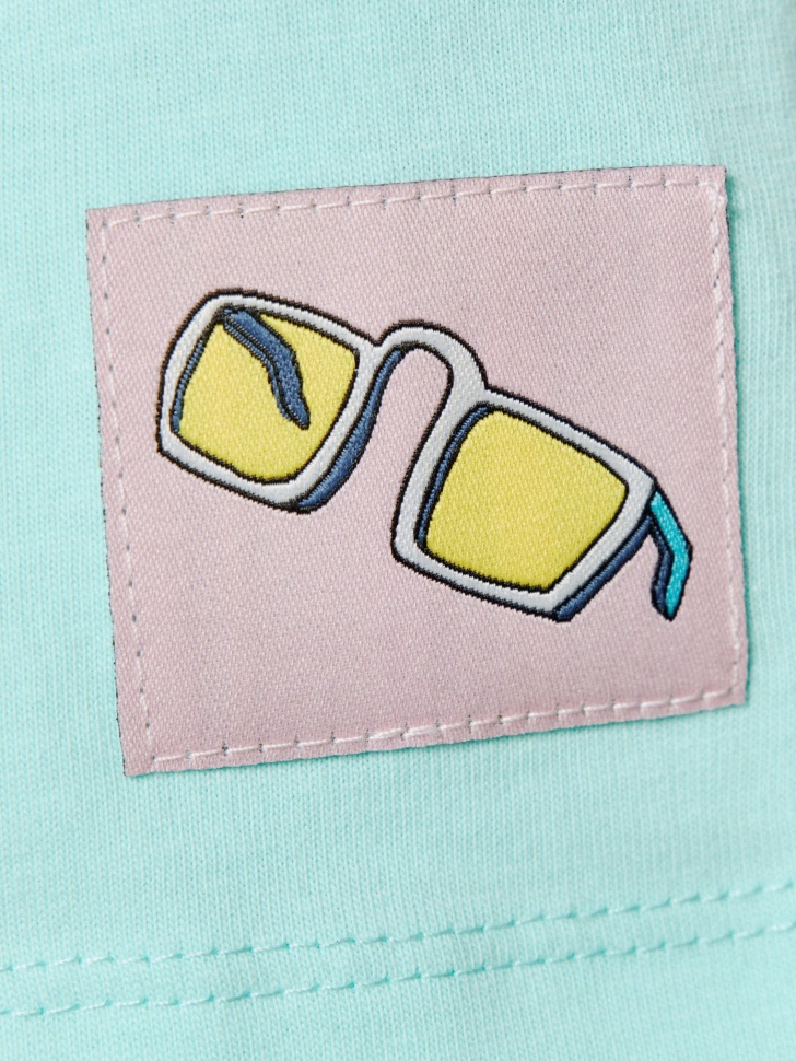 футболка оверсайз с принтом  x союзмультфильм детская из хлопка спереди