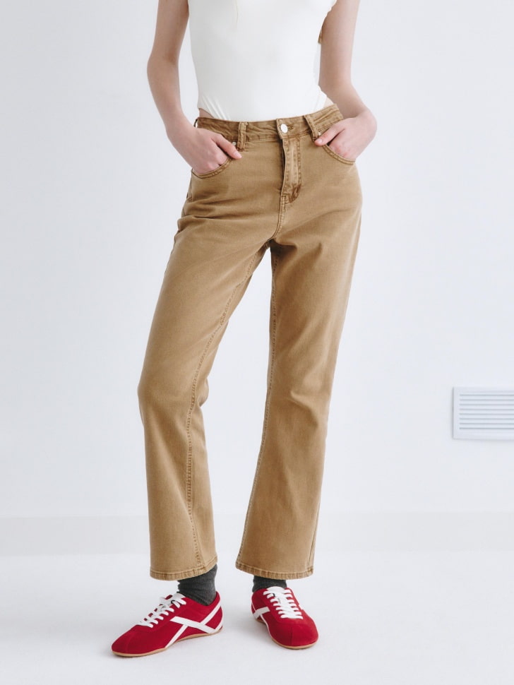 Укороченные джинсы СULOTTES из линейки SELA Young. Фото №4