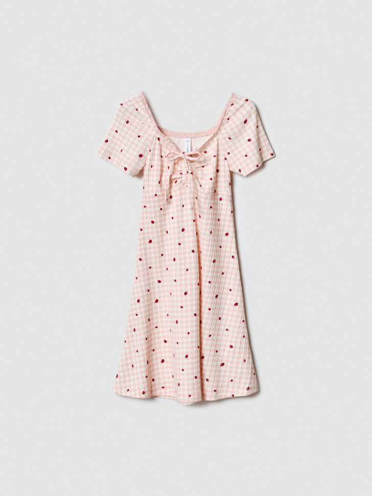 Платье Sela с цветочным принтом, бежевый, арт. 53662