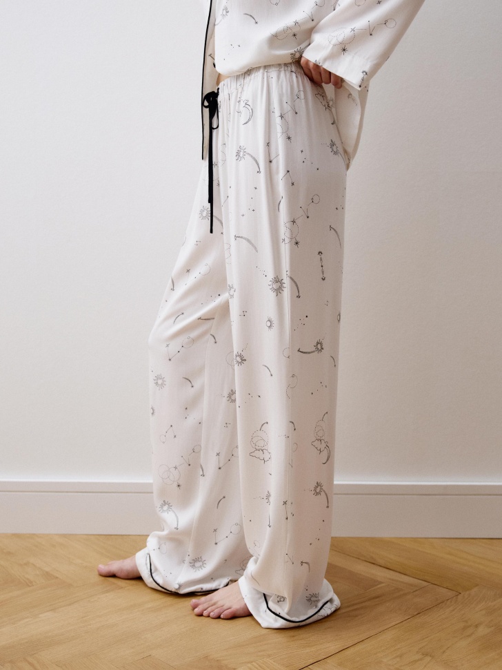 пижамные брюки с принтом из саржевой вискозы 4680798797359 с промокодом