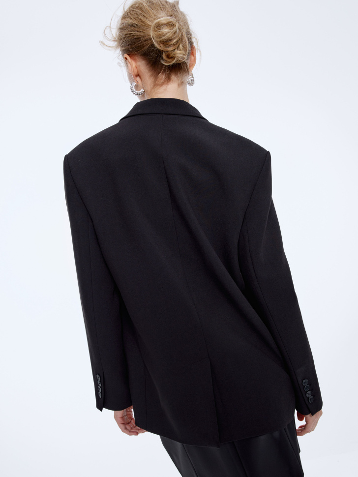 однобортный жакет оверсайз с брошью 4610517133922 купить с доставкой