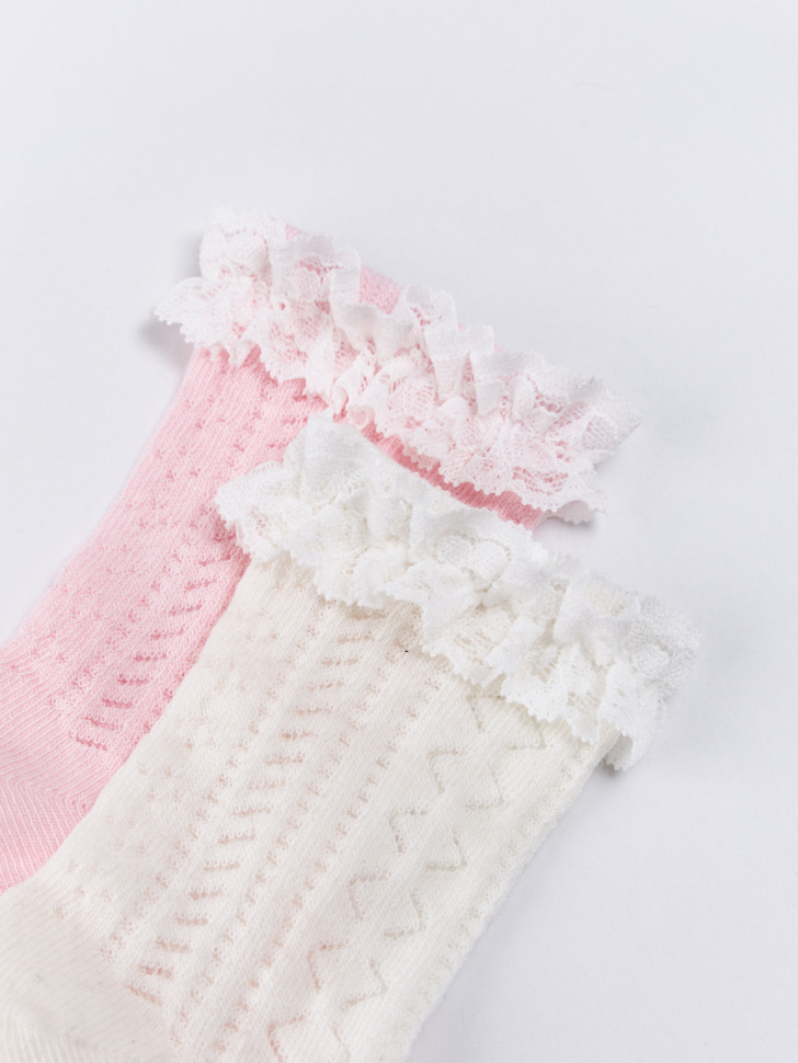 набор из 2 пар носков для девочек от бренда sela вид слева