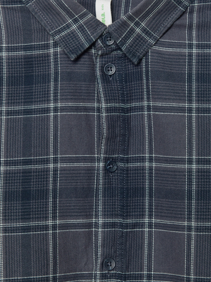 рубашка в клетку оверсайз для мальчиков 4610517097262 в интернет магазине