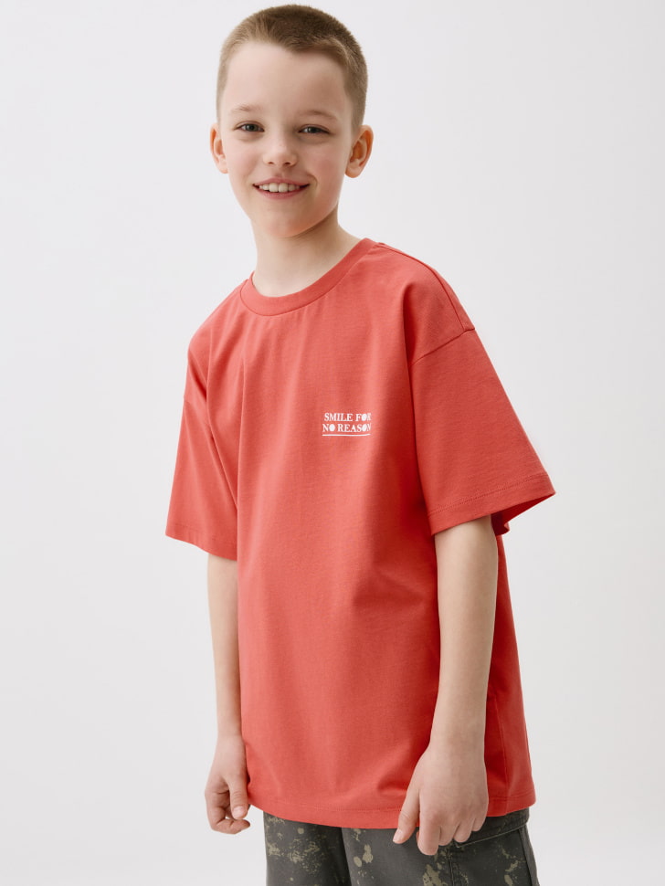 

Футболка оверсайз с принтом для мальчиков